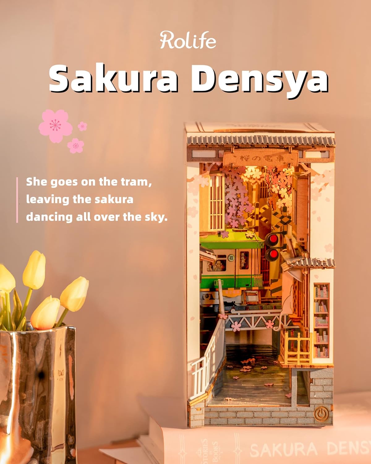 Sakura Densya - Book Nook (Mini Paraíso para estantería)